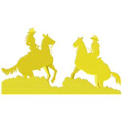 Horses Embroidery Design 7